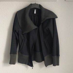 Asymmetrical Fleece Zip Jacket